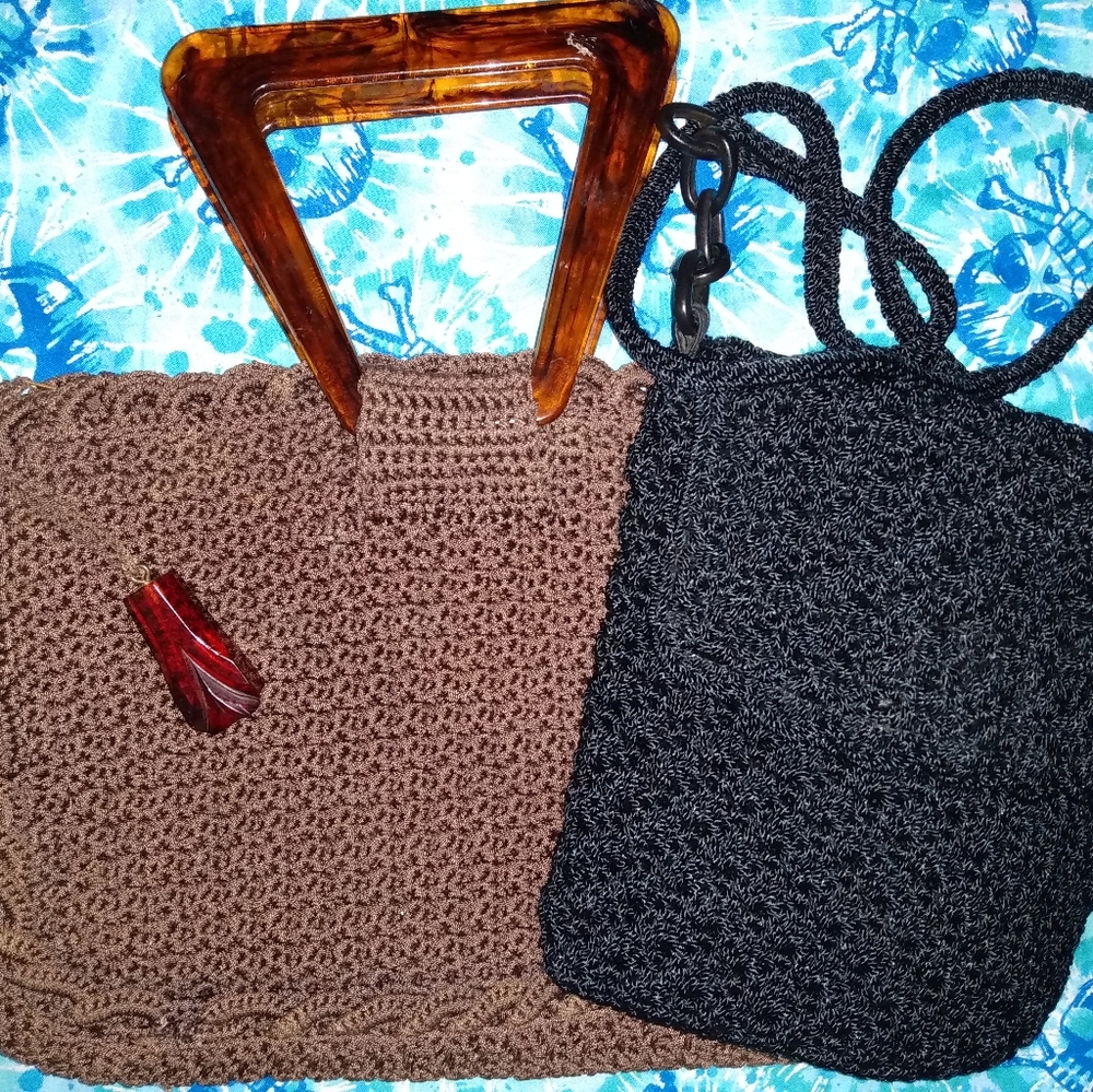 Crochet Handbags (The Sak & OOAK Vintage)! **$Firm**